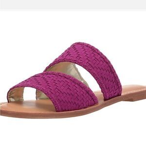 NEW CARLOS BY CARLOS SANTANA WOMEN'S HOLLY FABRIC SLIDE SANDAL